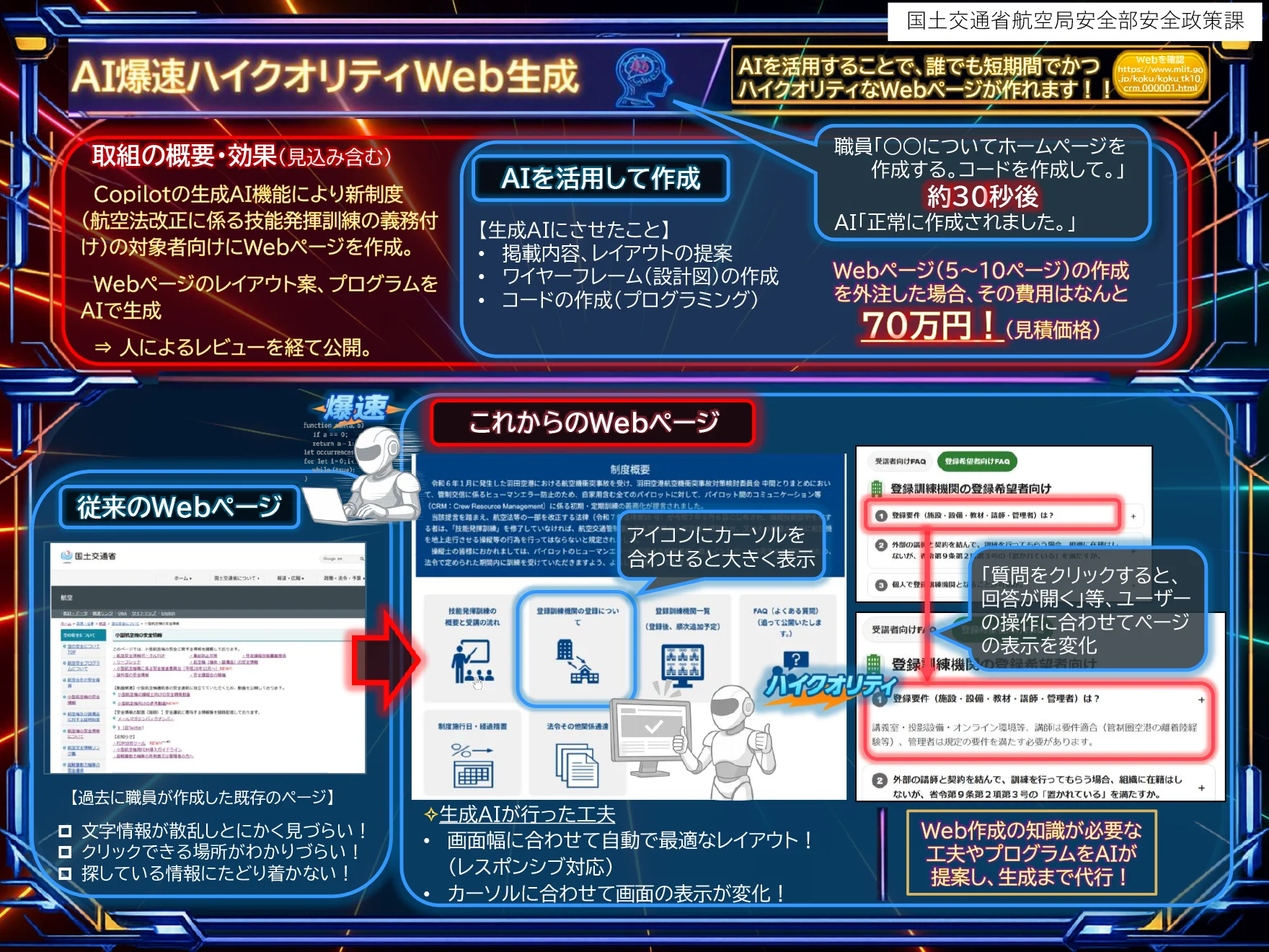 AI爆速ハイクオリティWeb生成